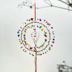 Dekoration FUNKEL Herz in Kranz