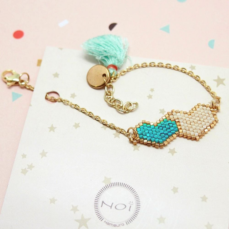 Armband PEARL 2 Heart- SALE