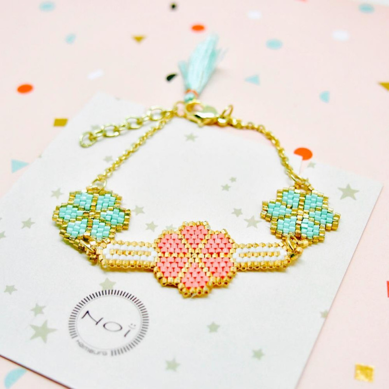 Armband PEARL 3 Flowers- SALE