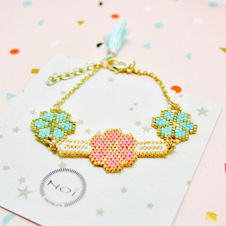 Armband PEARL 3 Flowers- SALE