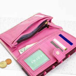 Portemonnaie FUJI V-neck plum