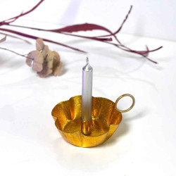 Kerzenhalter Metallic Sparkle gold