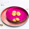 Dekoteller/ Tablett Metallic Shine pink
