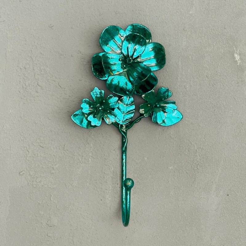 Wandhaken Metallic Sparkle turquoise sale