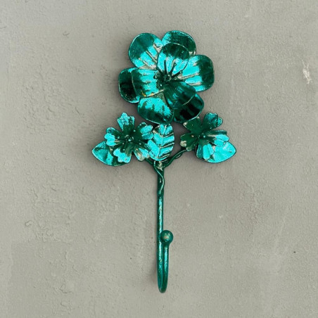 Wandhaken Metallic Sparkle turquoise sale