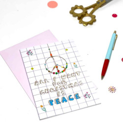 Karte+ Umschlag Xmas Peace