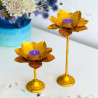 Kerzenhalter Lotus Metallic Shine gold Set2-SALE
