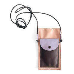 Handytäschchen colorblock apricot