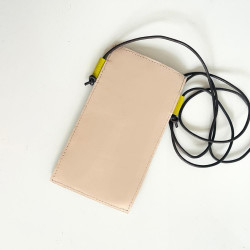Handytäschchen colorblock apricot