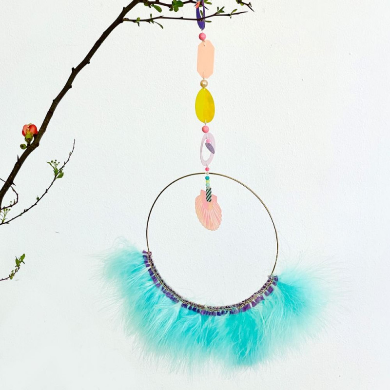 Dekoration Feather mintgreen