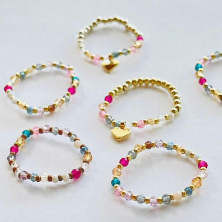 Ring Natural Stone elastic