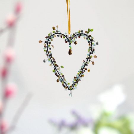 Dekoration FUNKEL Herz dk multi