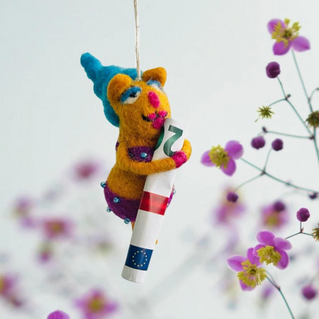 Dekoration Lucky Charm Cash orange