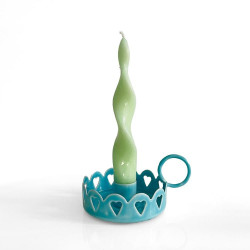 Kerzenhalter Shine Hearts ltblue