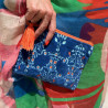 Täschchen zip Jaipur blue