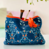 Täschchen zip Jaipur blue