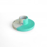 Kerzenhalter concrete round sm mint