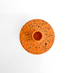 Kerzenhalter concrete round apricot speckle