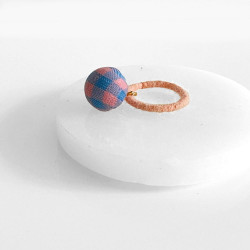 Haargummi Ball BW  Check Kids