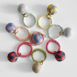 Haargummi Ball BW  Check Kids