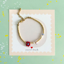 Armband Goldbead Fancy flower mix
