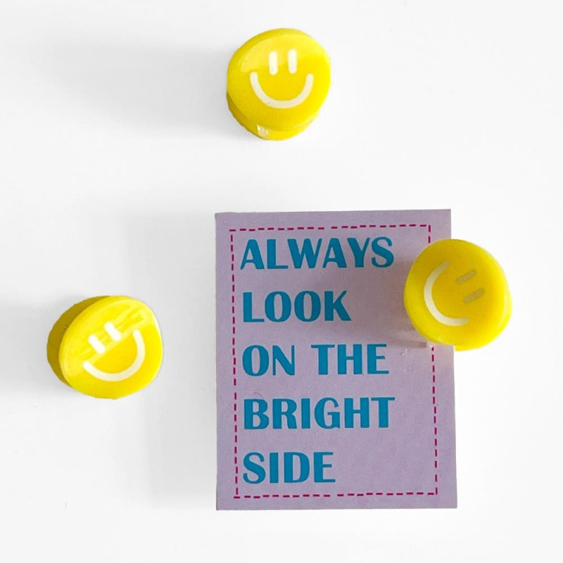 Haarclip/ Haarklammer Smiley Mini Yellow