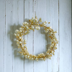 Dekoration FUNKEL Gold Creme