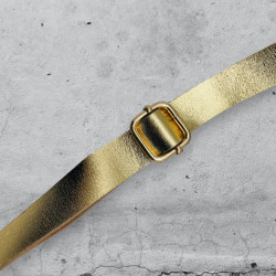 Tasche Leder Stripe Doppeltasche mint