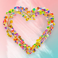 Dekoration FUNKEL Heart L multi sparkle