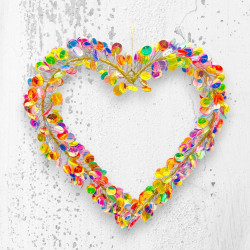 Dekoration FUNKEL Heart L multi sparkle