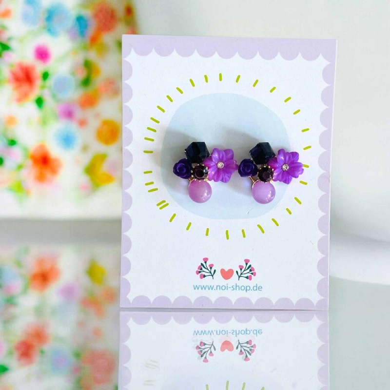 Ohrringe Pompadour viola