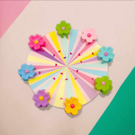 Haarclip/Haarklammer flower mix8