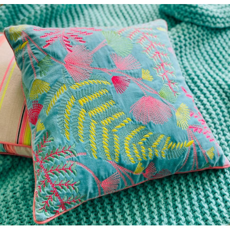 Kissenhülle Ferns 5050 aqua