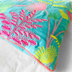 Kissenhülle Ferns 5050 aqua