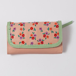 Portemonnaie Leder ind Millefleur apricot