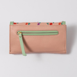Portemonnaie Leder ind Millefleur apricot