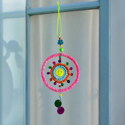 Dekoration Funkel pink Circle Ornament