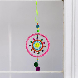 Dekoration Funkel pink Circle Ornament