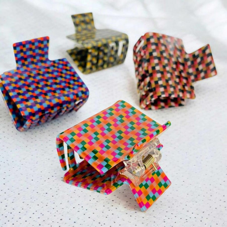 Haarclip/Haarklammer Minicheck