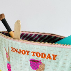 Kosmetiktasche Velvet Enjoy Today!