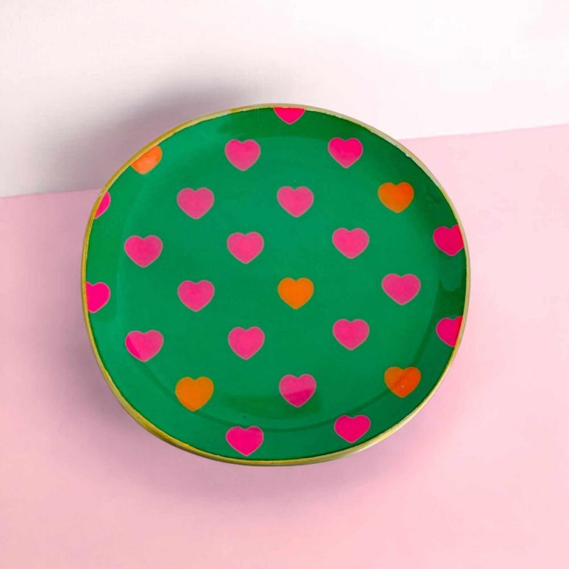 Dekoschale L Hearts Green