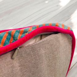 Kissenhülle Box Velvet Leo petrol 40405