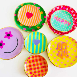 Dekoschale L Smile Purple