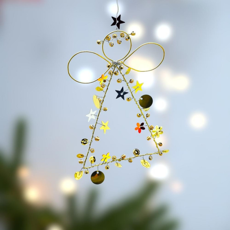 Dekoration FUNKEL Engel gold 12