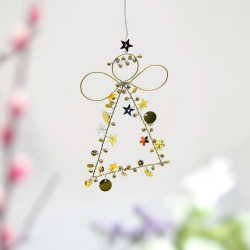 Dekoration FUNKEL Engel gold 12