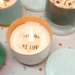 Tischdeko Kerze-Love-Marmor