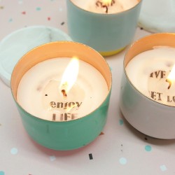 Tischdeko Kerze-slow-Marmor