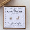 Ohrringe Tiny Studs Star & Moon