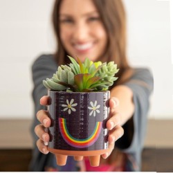 Übertopf Kaktus artisan Smiley-SALE