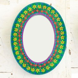 Spiegel Painted Wood oval